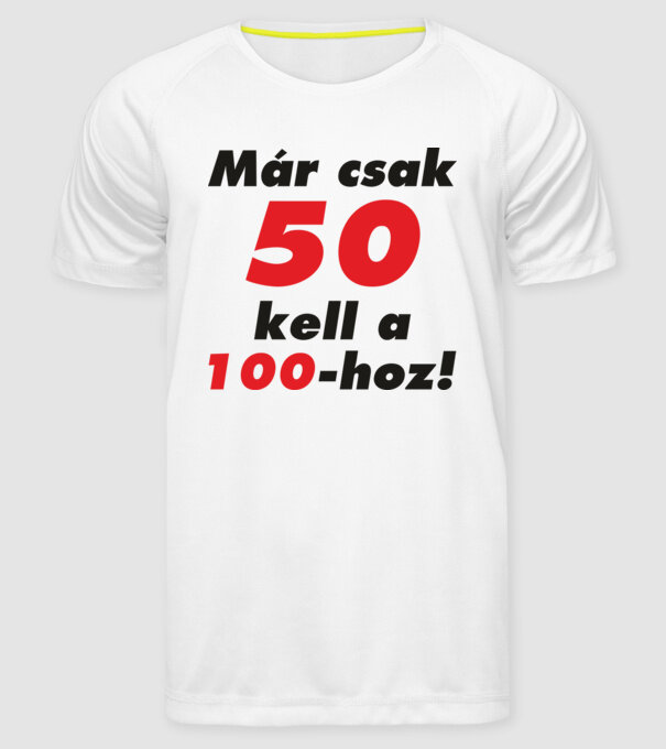  minta fehér pólón