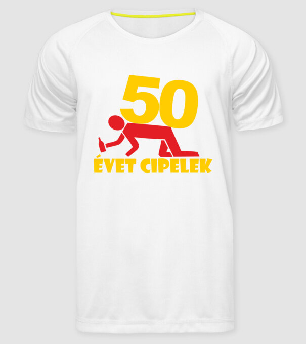  minta fehér pólón