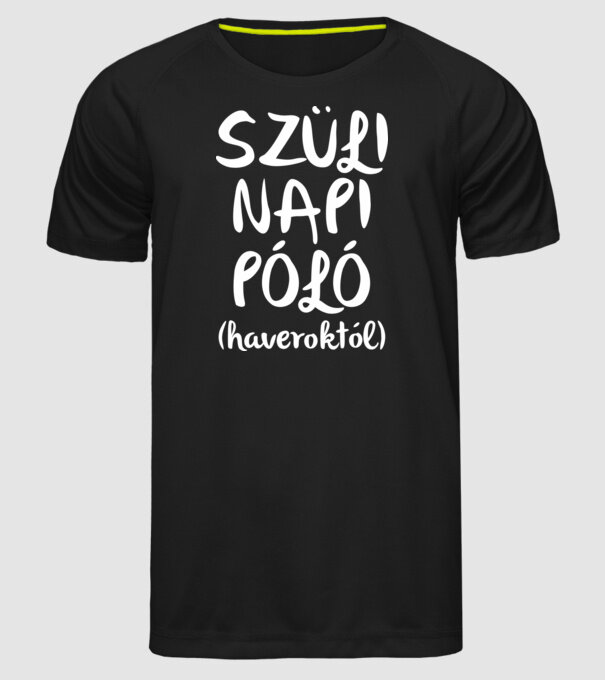  minta fekete pólón
