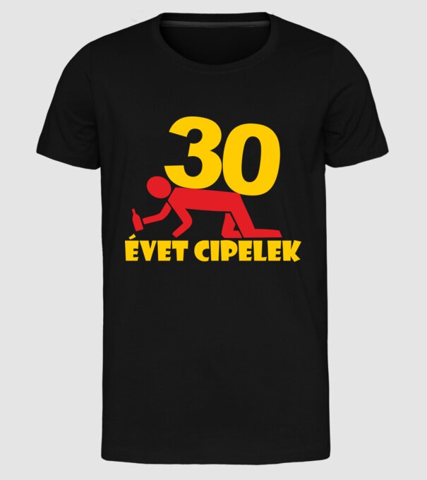  minta fekete pólón