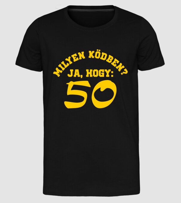  minta fekete pólón