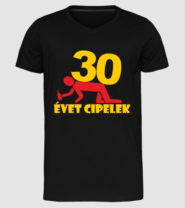  minta fekete pólón