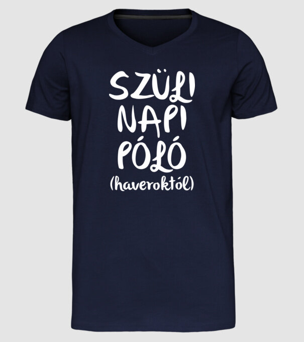  minta sötétkék pólón