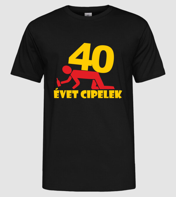  minta fekete pólón