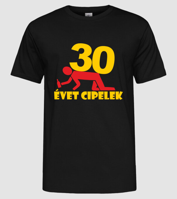  minta fekete pólón