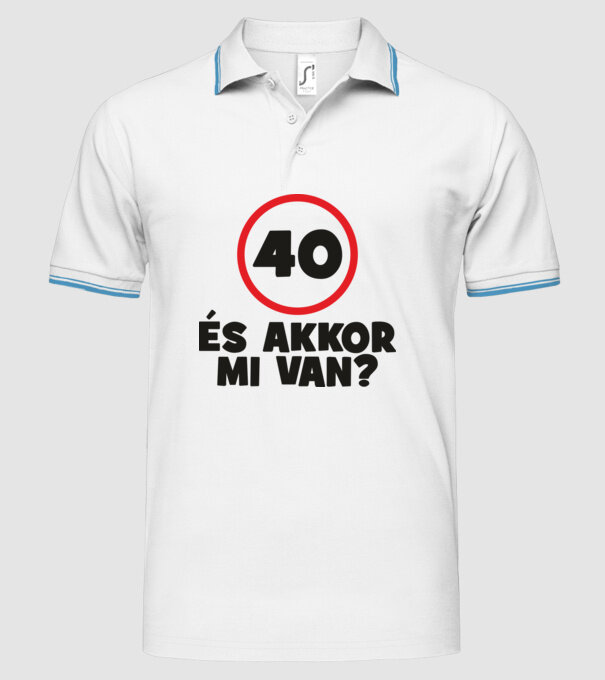 minta fehér pólón