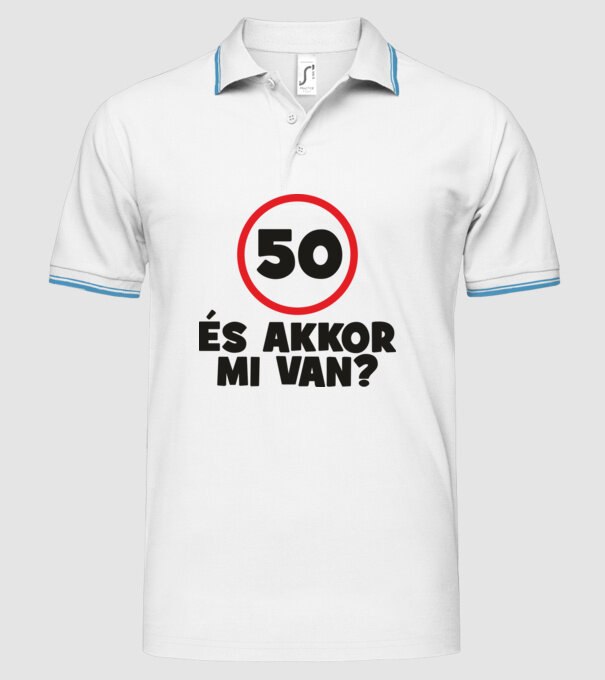  minta fehér pólón