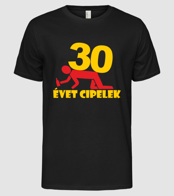  minta fekete pólón