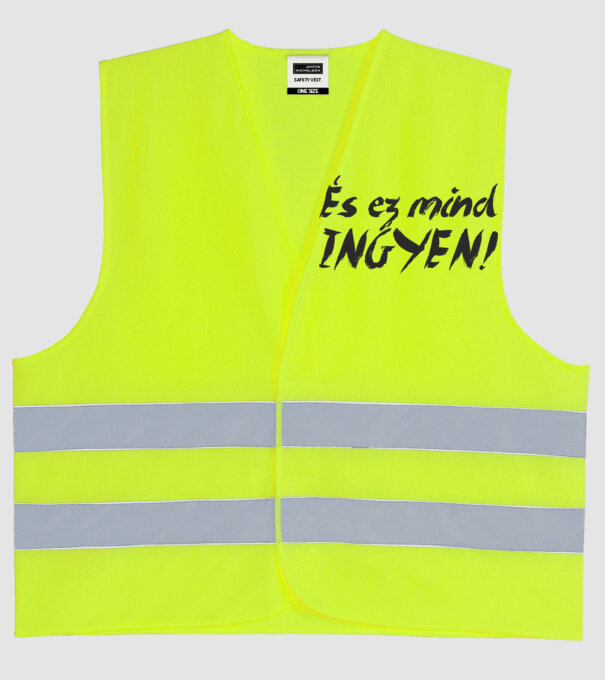  minta neonsárga pólón