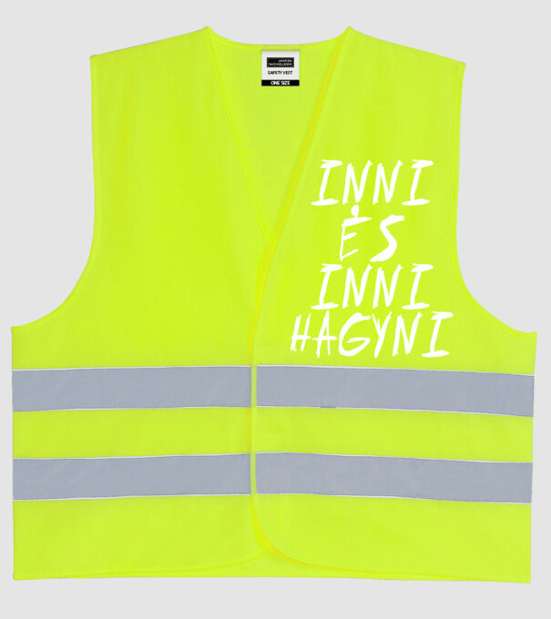  minta neonsárga pólón