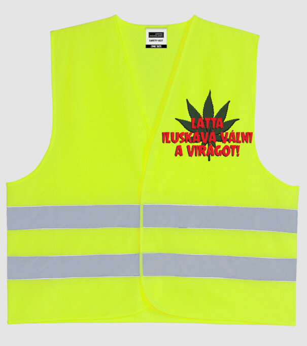  minta neonsárga pólón