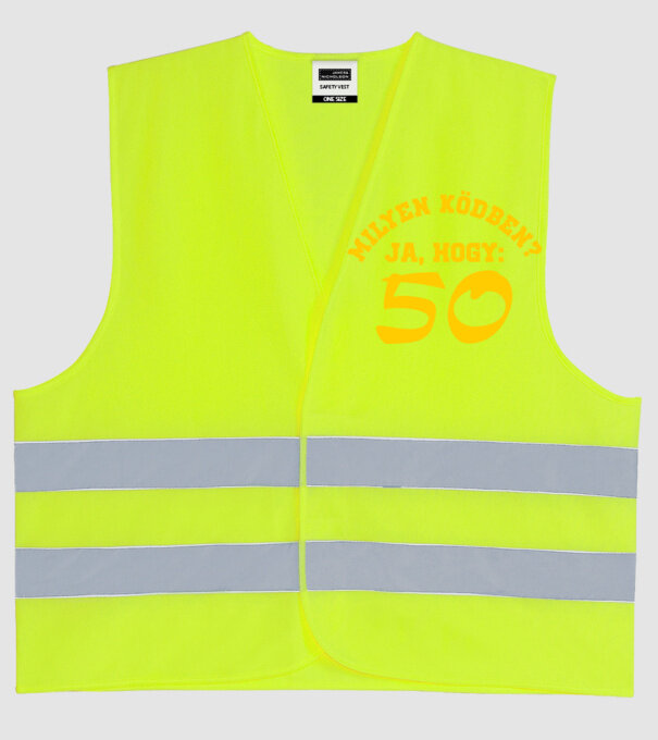  minta neonsárga pólón