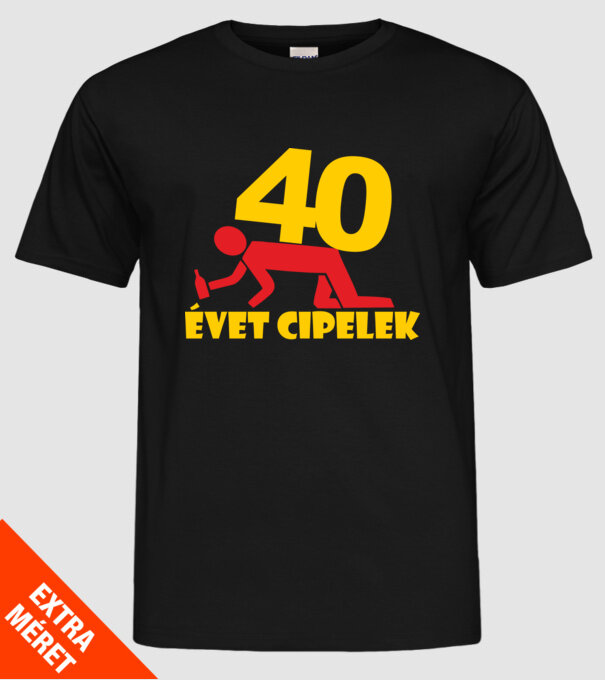  minta fekete pólón