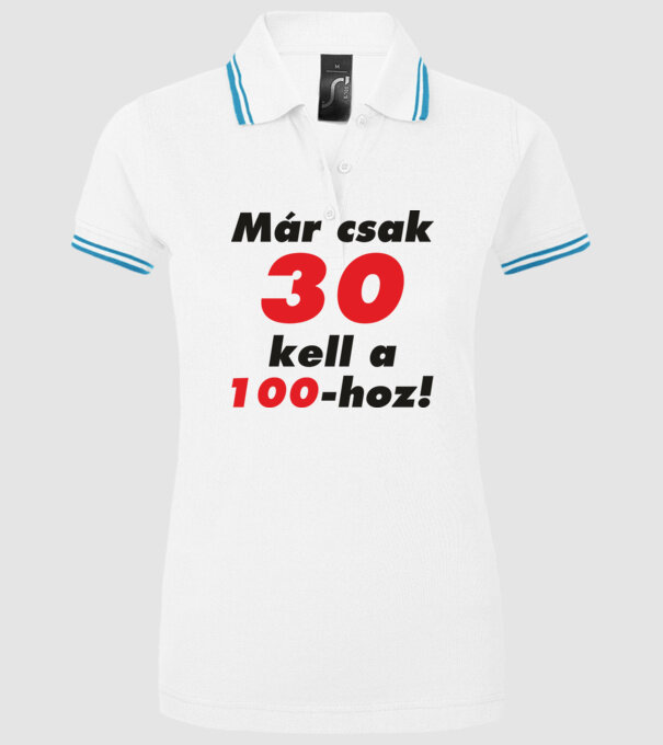  minta fehér pólón