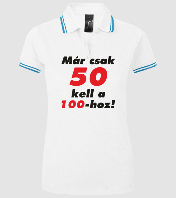  minta fehér pólón