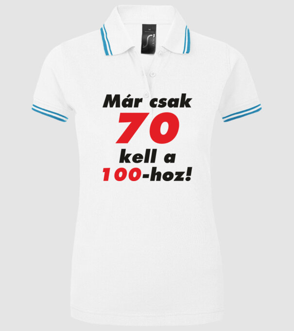  minta fehér pólón
