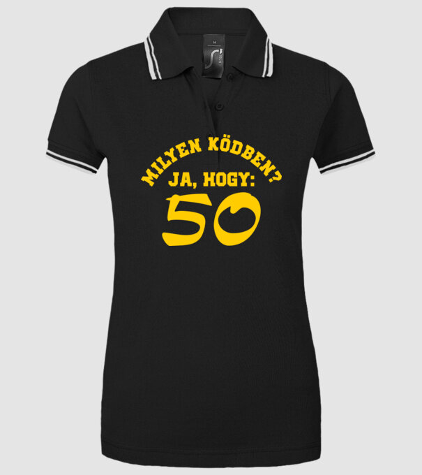  minta fekete pólón