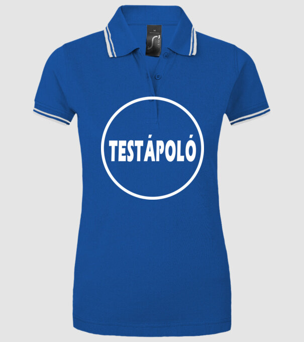  minta királykék pólón