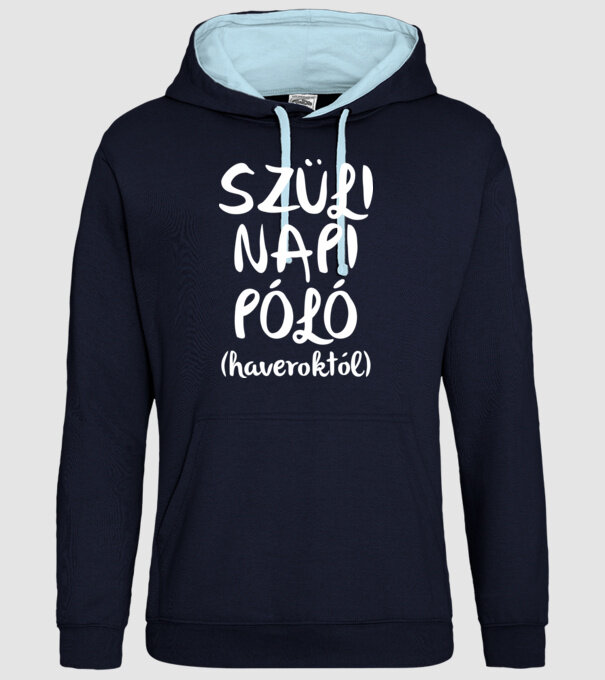  minta sötétkék pólón