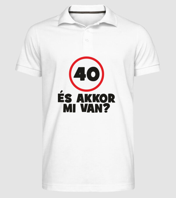  minta fehér pólón