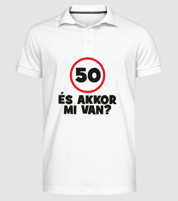  minta fehér pólón