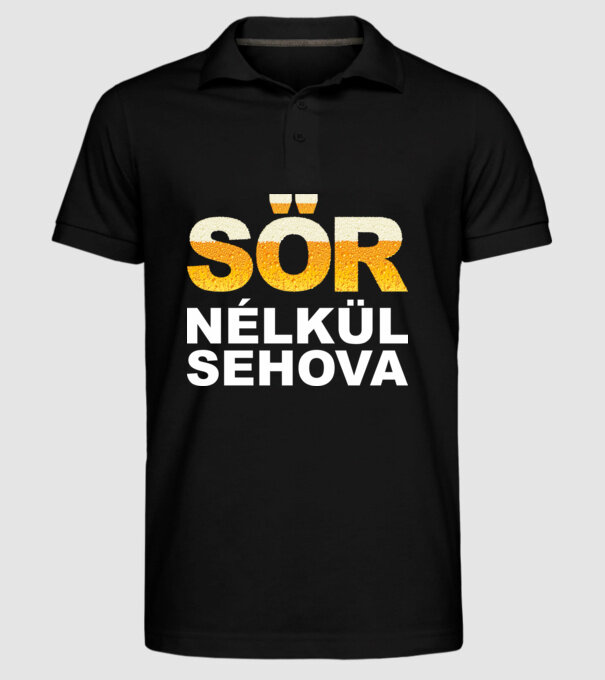  minta fekete pólón