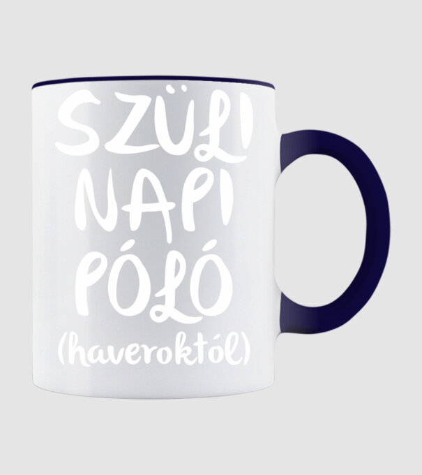  minta sötétkék pólón